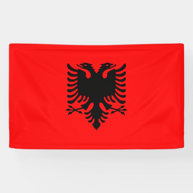 Flagge Albaniens Banner (Horizontal)