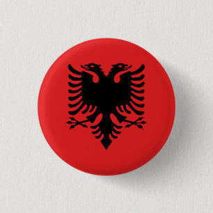 Flagge Albaniens Button