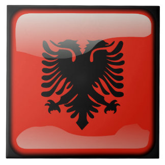 Flagge Albaniens Fliese