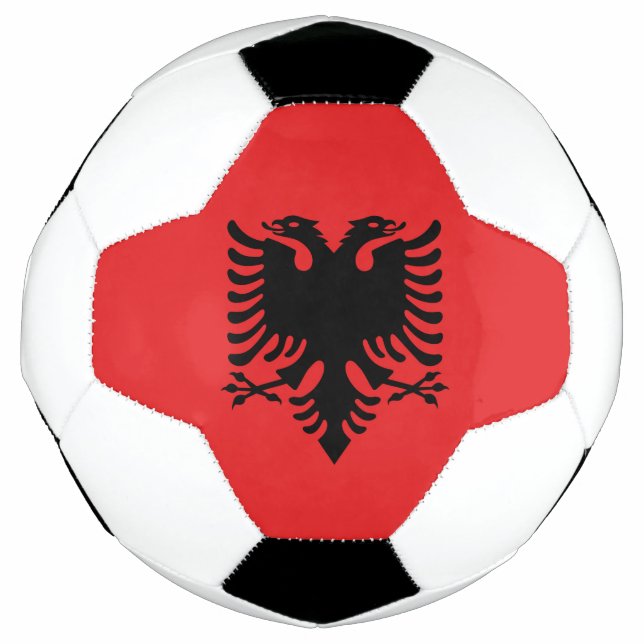 Flagge Albaniens Fußball (Vorderseite)