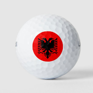 Flagge Albaniens Golfball