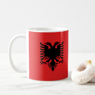 Flagge Albaniens Kaffeetasse