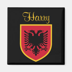 Flagge Albaniens Magnet