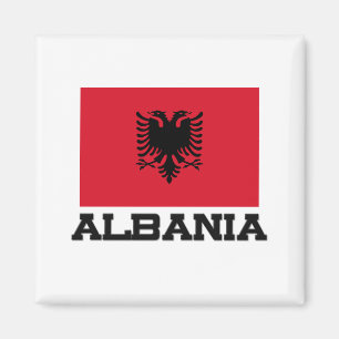Flagge Albaniens Magnet
