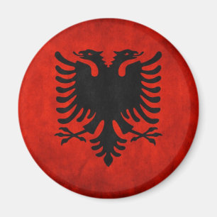 Flagge Albaniens Magnet