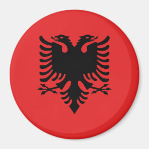 Flagge Albaniens Magnet