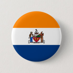 Flagge Albaniens, New York Button