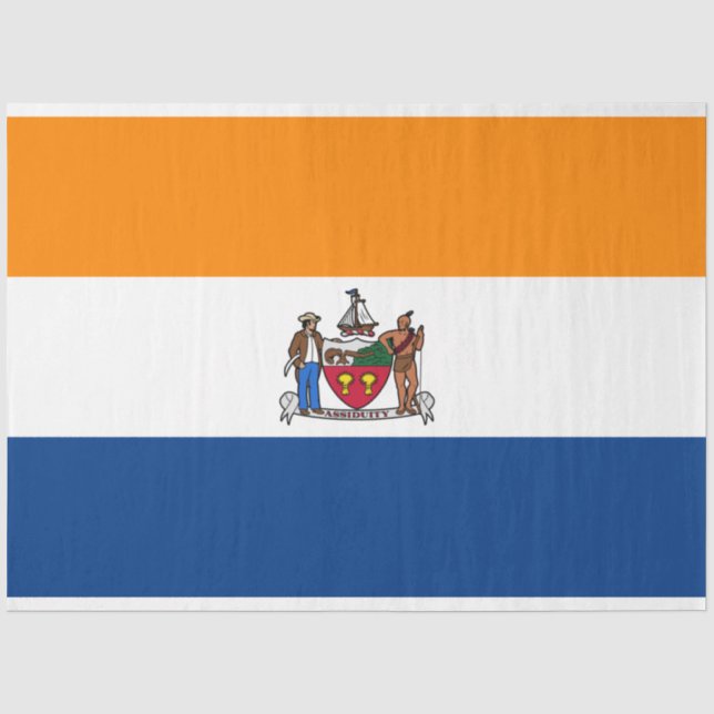 Flagge Albaniens (New York) Seidenpapier (Vorderseite)