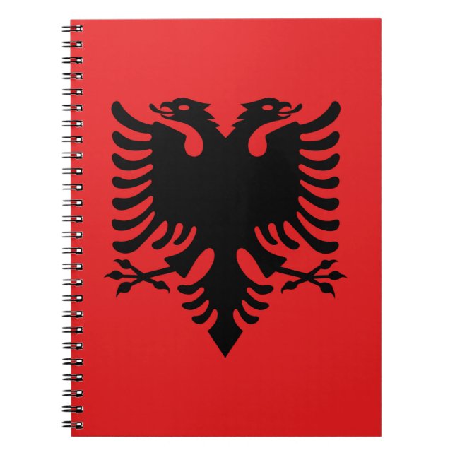 Flagge Albaniens Notizblock (Vorderseite)
