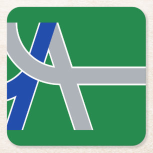 Flagge Albaniens, Oregon Rechteckiger Pappuntersetzer