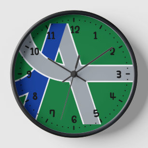 Flagge Albaniens, Oregon Uhr