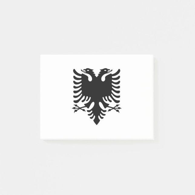 Flagge Albaniens Post-it Klebezettel (Vorderseite)