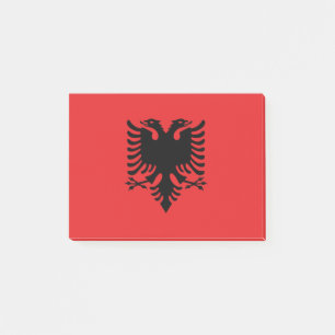 Flagge Albaniens Post-it Klebezettel