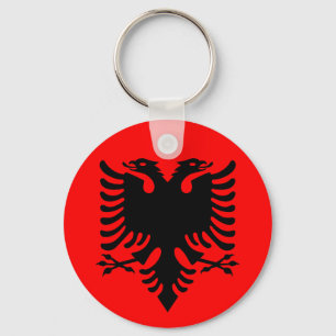 Flagge Albaniens Schlüsselanhänger