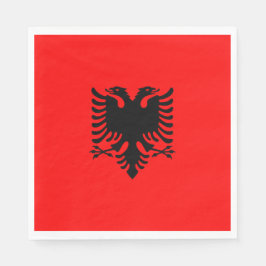 Flagge Albaniens Serviette