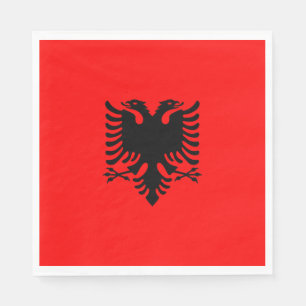 Flagge Albaniens Serviette