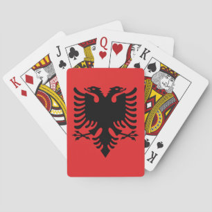 Flagge Albaniens Spielkarten