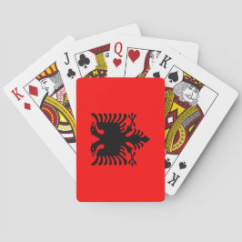 Flagge Albaniens Spielkarten
