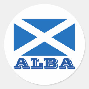Flagge Albas Runder Aufkleber