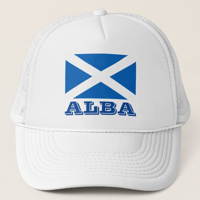Flagge Albas Truckerkappe (Vorderseite)