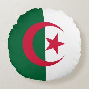 Flagge Algerien (Algerisch) Rundes Kissen