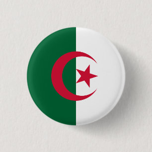 Flagge Algerien Button