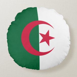 Flagge Algerien Rundes Kissen