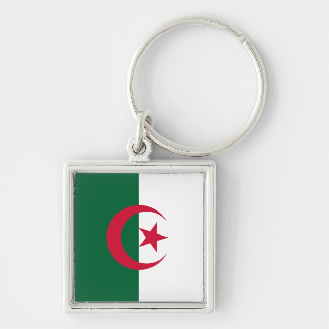 Flagge Algerien Schlüsselanhänger (Vorne)