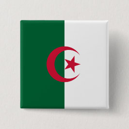 Flagge Algeriens Button
