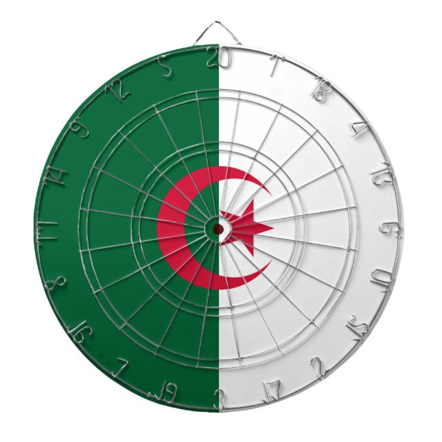 Flagge Algeriens Dartscheibe (vorne)