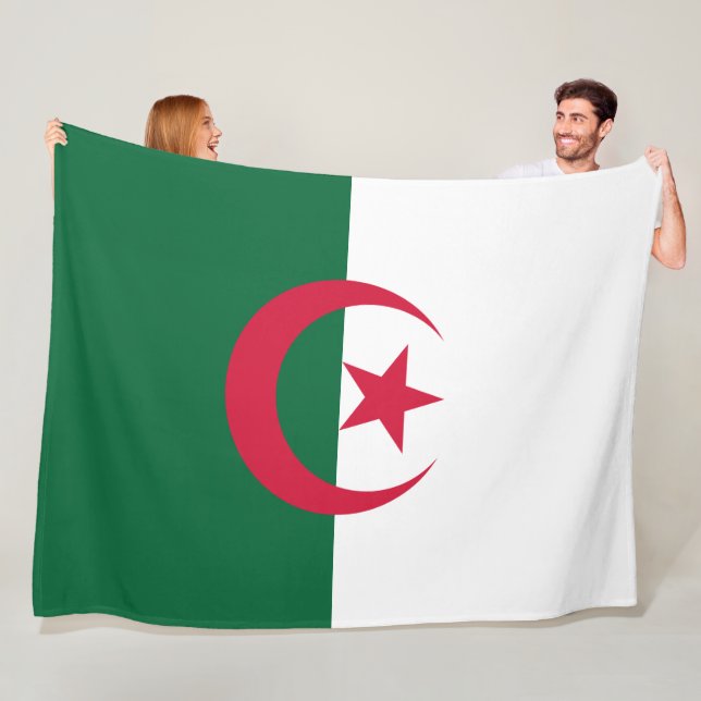 Flagge Algeriens Fleecedecke (Beispiel)