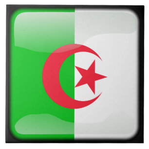 Flagge Algeriens Fliese
