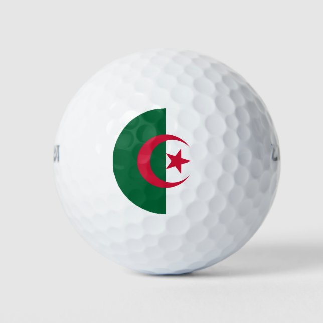 Flagge Algeriens Golfball (Vorderseite)