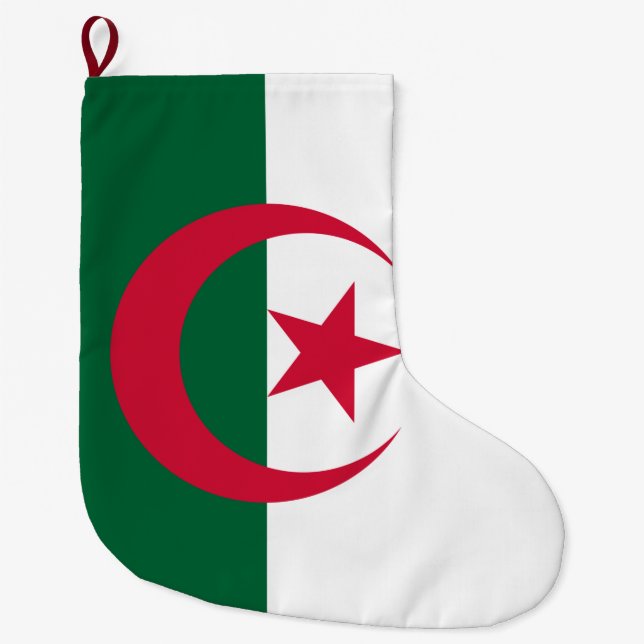 Flagge Algeriens Großer Weihnachtsstrumpf (Vorderseite)