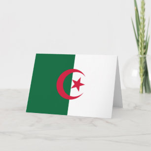 Flagge Algeriens Karte