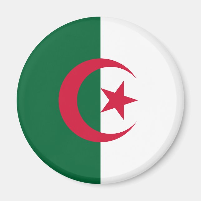 Flagge Algeriens Magnet (Vorne)