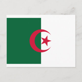Flagge Algeriens Postkarte