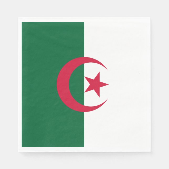 Flagge Algeriens Serviette (Vorderseite)