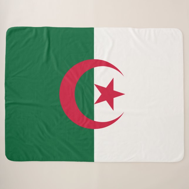 Flagge Algeriens Sherpadecke (Vorderseite (Horizontal))