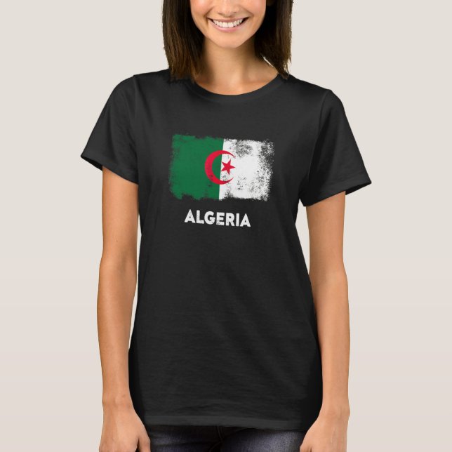Flagge Algeriens T-Shirt (Vorderseite)