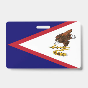 Flagge Amerikanisch-Samoas Ausweis