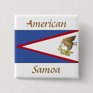 Flagge Amerikanisch-Samoas Button