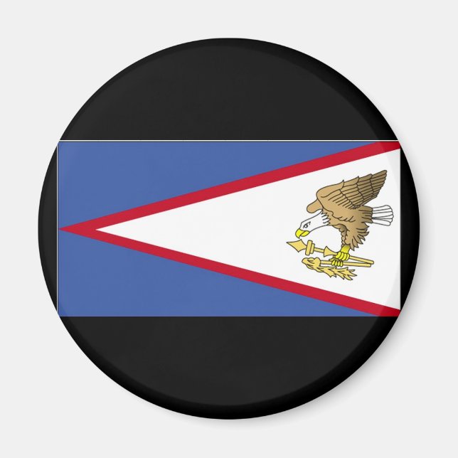 Flagge Amerikanisch-Samoas Magnet (Vorne)