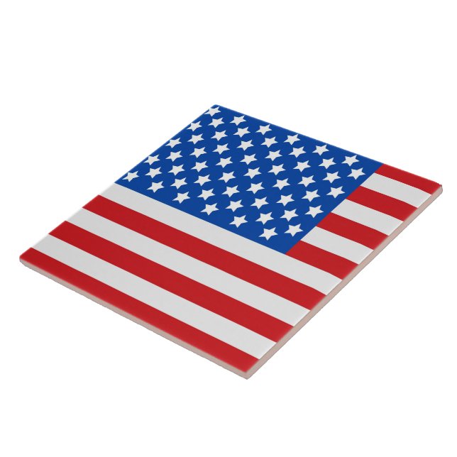 Flagge Amerikas Fliese (Seite)