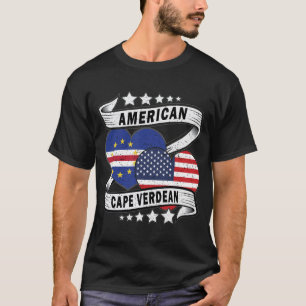 Flagge Amerikas und Kap Verdes T-Shirt