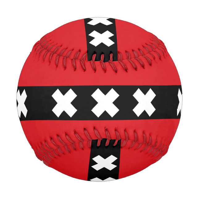 Flagge Amsterdam, Niederlande Baseball (Vorderseite)