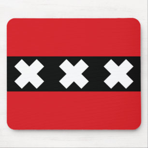 Flagge Amsterdam, Niederlande Mousepad