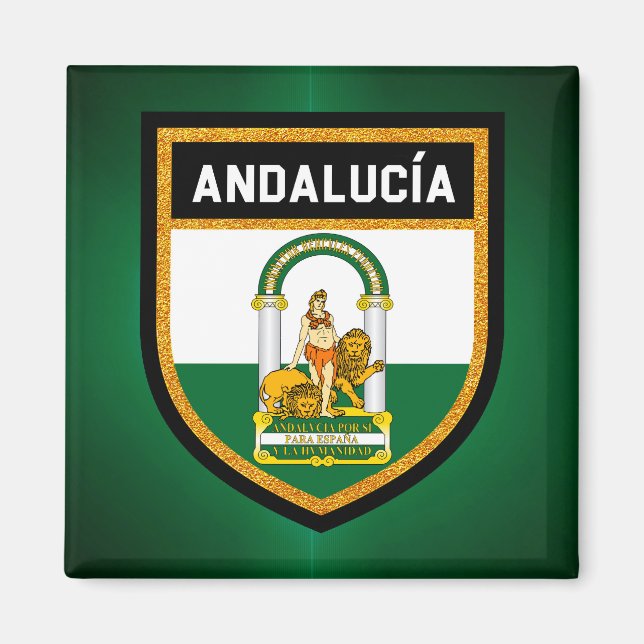 Flagge Andalucía Magnet (Vorne)