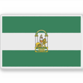 Flagge Andalusiens Aufkleber