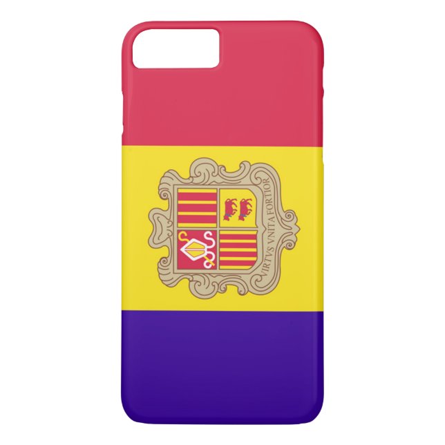 Flagge Andorras Case-Mate iPhone Hülle (Rückseite)